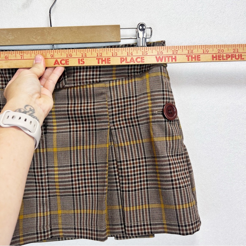Xhilaration Y2K Mini Skirt Size 9 Plaid Pleated Retro Academia School Girl - Picture 2 of 7